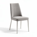Gray upholstered dining chair with metal legs 45 x 50 x 90cm